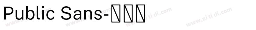 Public Sans字体转换